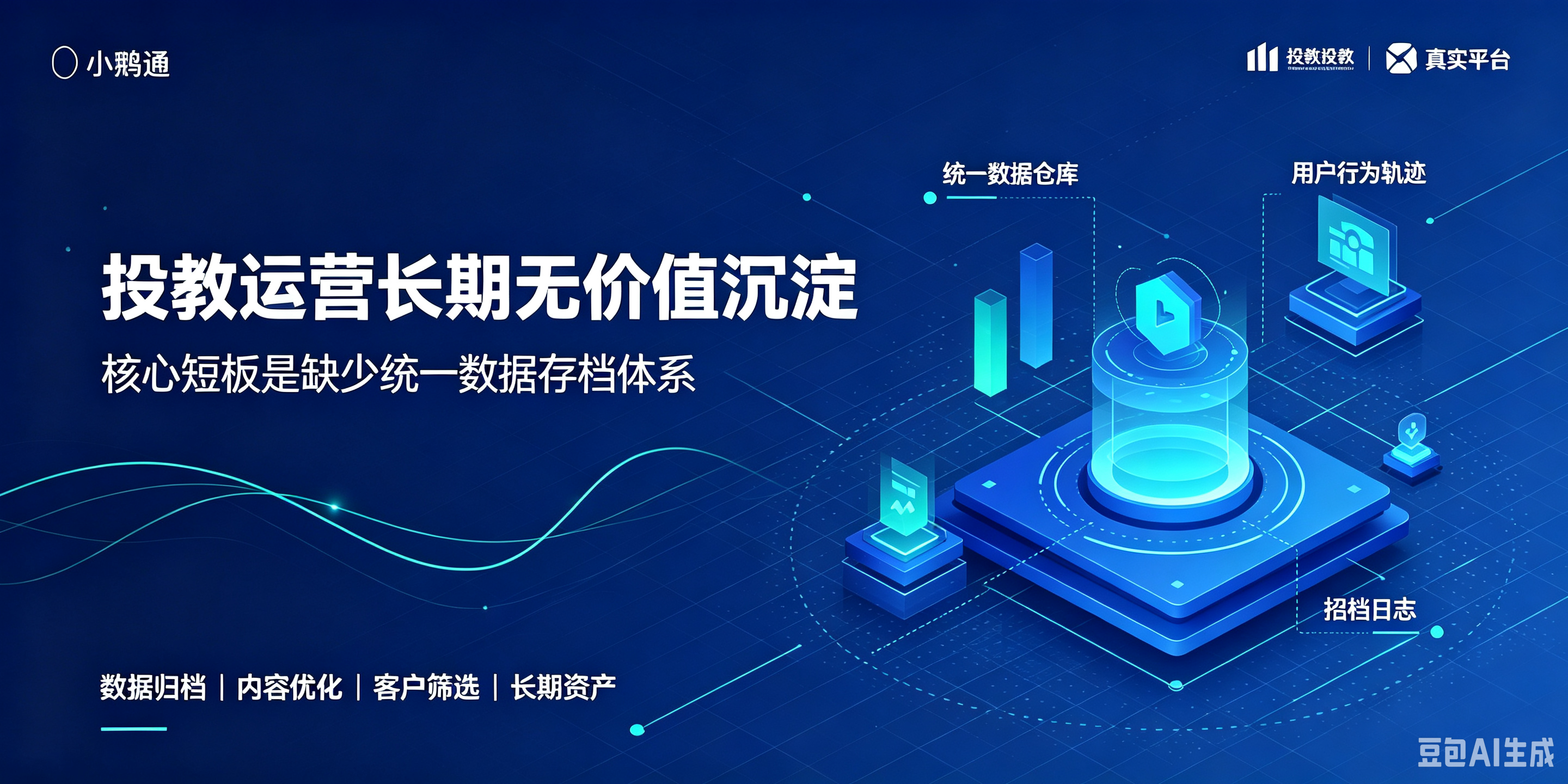 投教运营长期无价值沉淀？核心短板是缺少统一数据存档体系